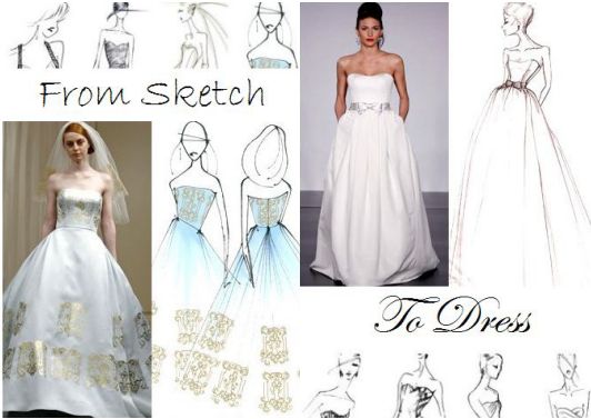 dress sketches double