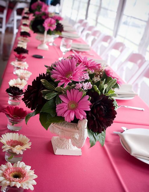 pink wedding unique head table ideas by bloombymarthandrews in california